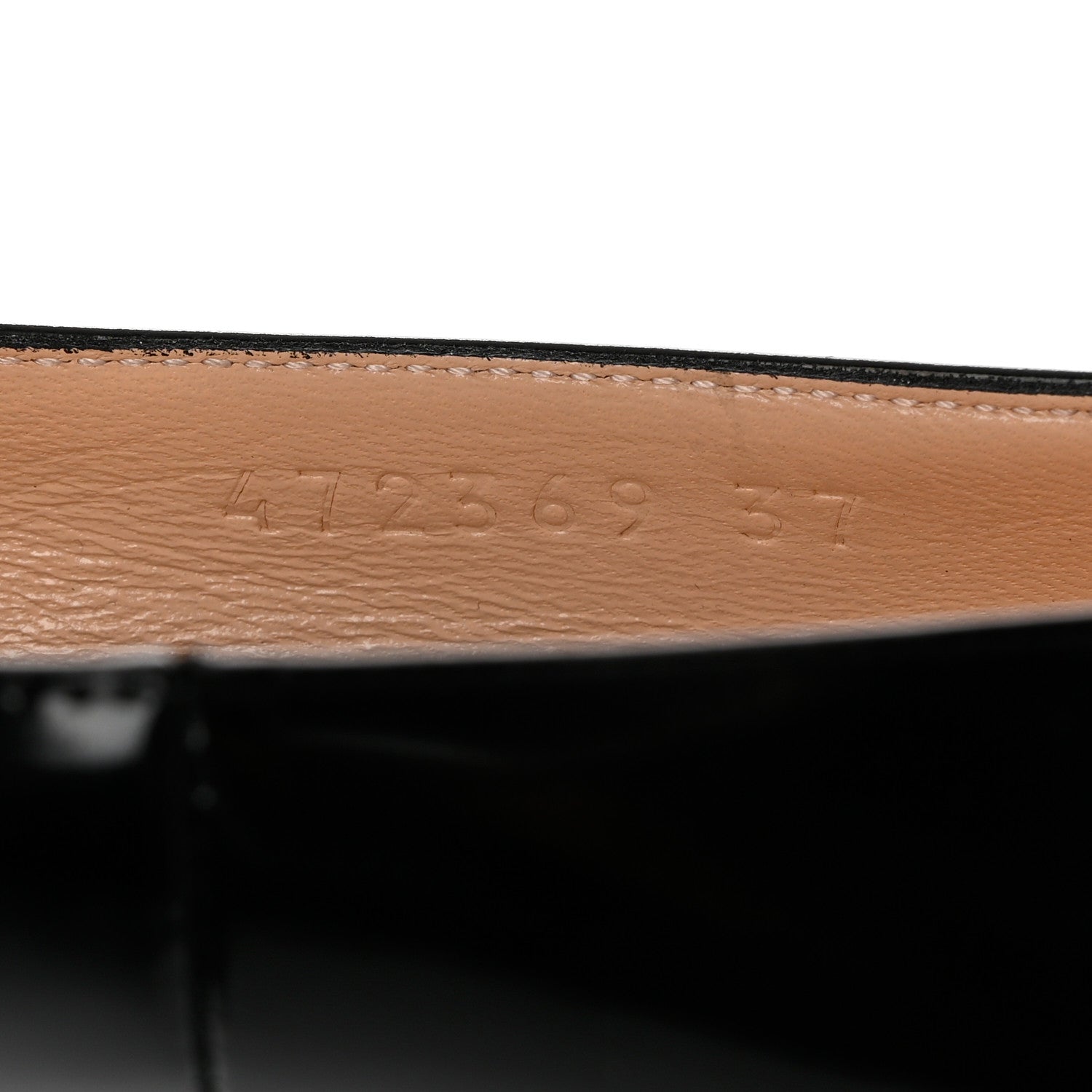Gucci Polished Calfskin Removable Pearly Bow Elaisa Platform High Heel Pumps 37 Black 6 of 9