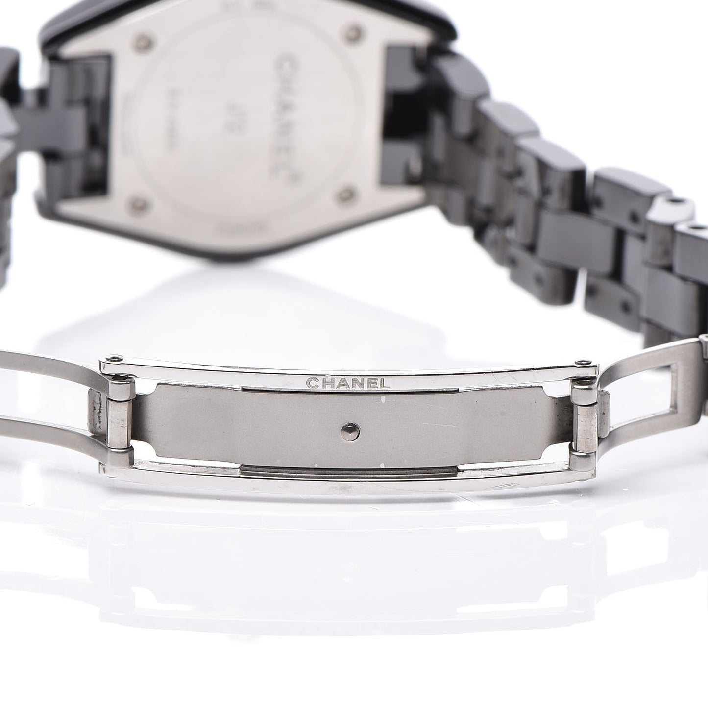 Stainless Steel Ceramic Diamond Bezel 29mm J12 Quartz Watch Black
