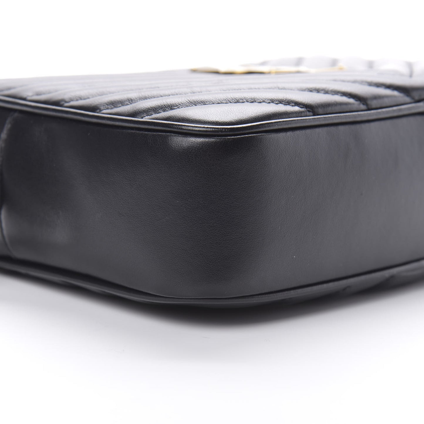 Calfskin Matelasse Monogram Lou Camera Bag Black