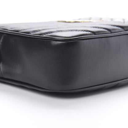 Saint Laurent Calfskin Matelasse Monogram Lou Camera Bag Black 9 of 10