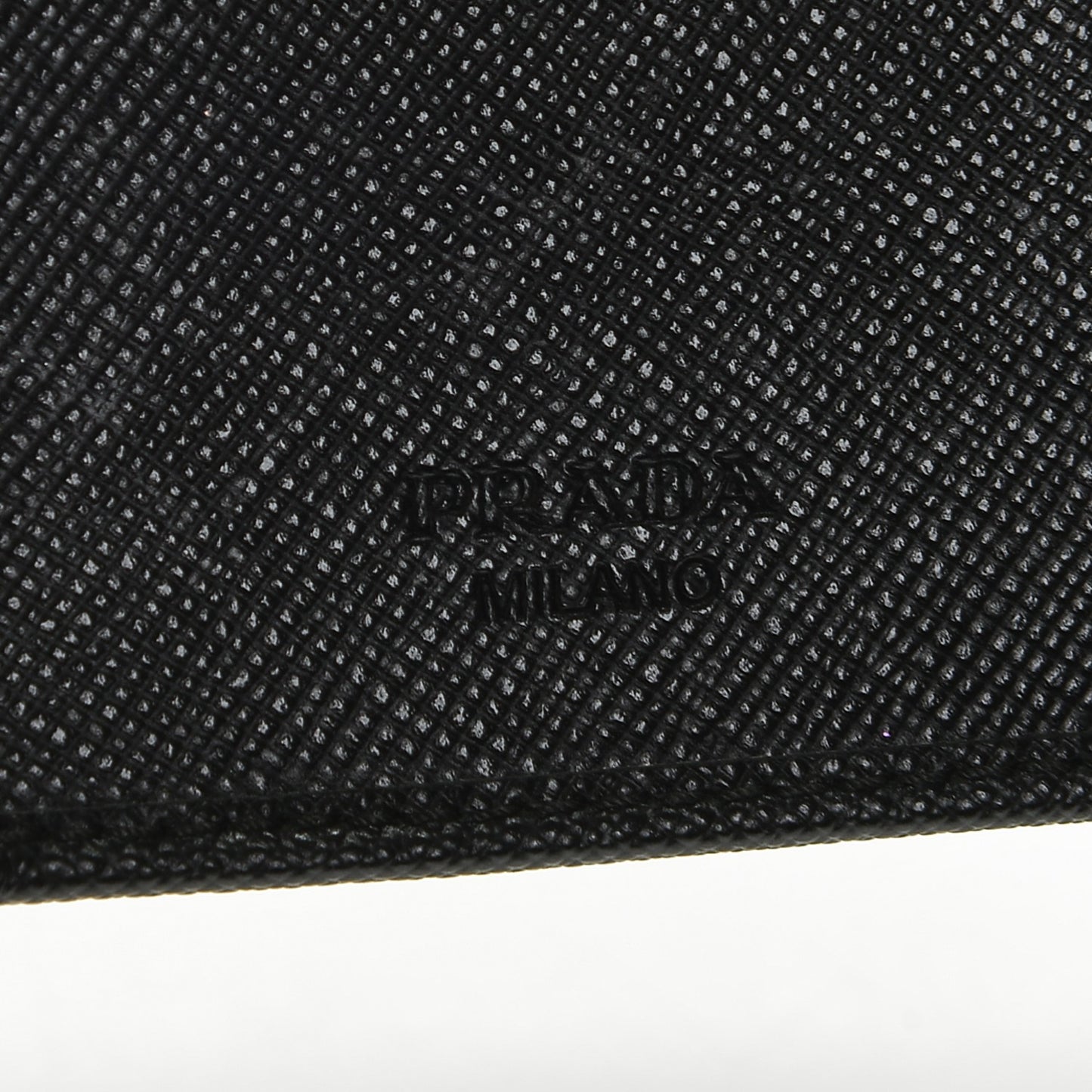 Saffiano Metal Compact Wallet Black