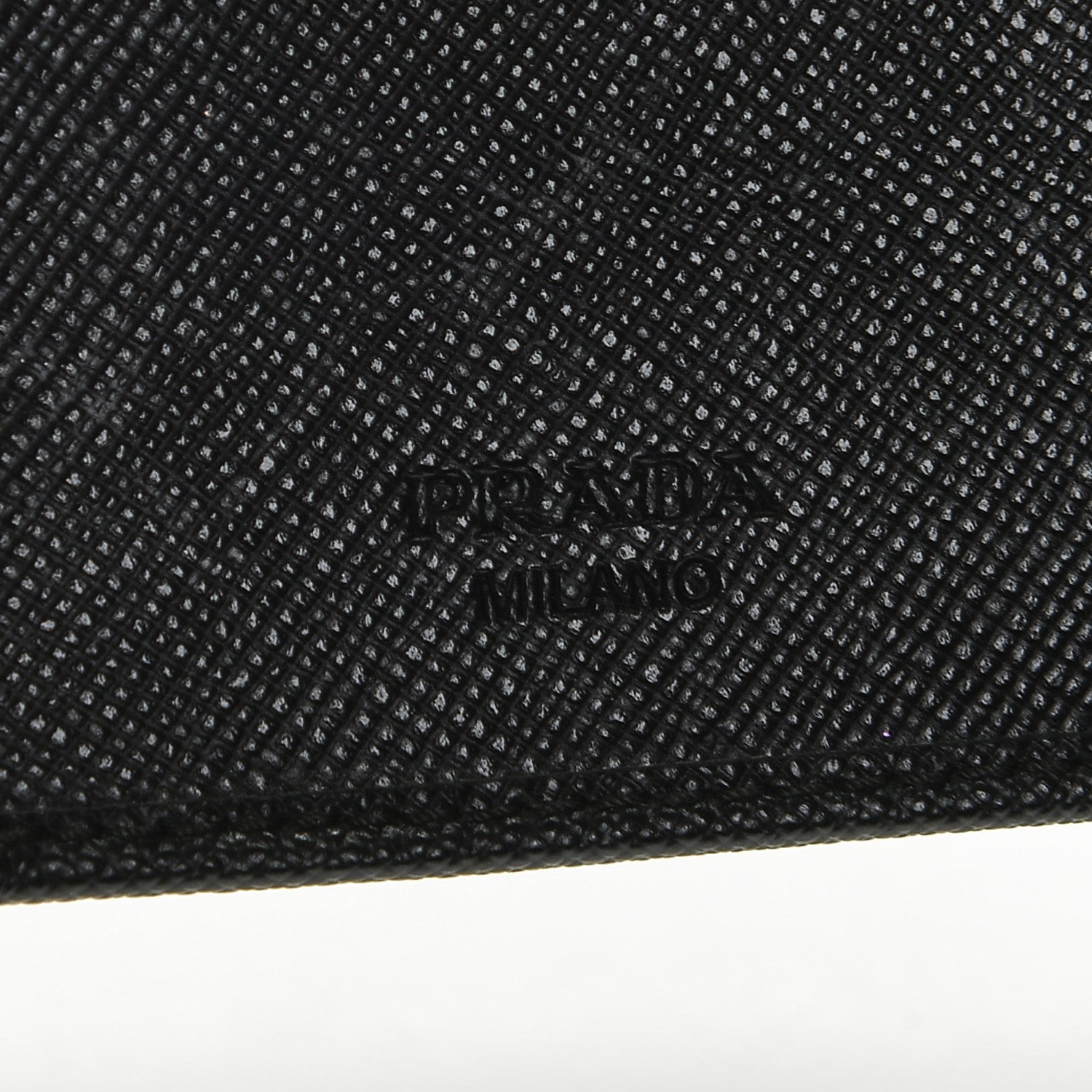 Prada Saffiano Metal Compact Wallet Black 6 of 6
