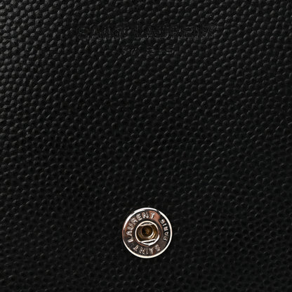 Saint Laurent Grain De Poudre Business Card Case Black 6 of 9