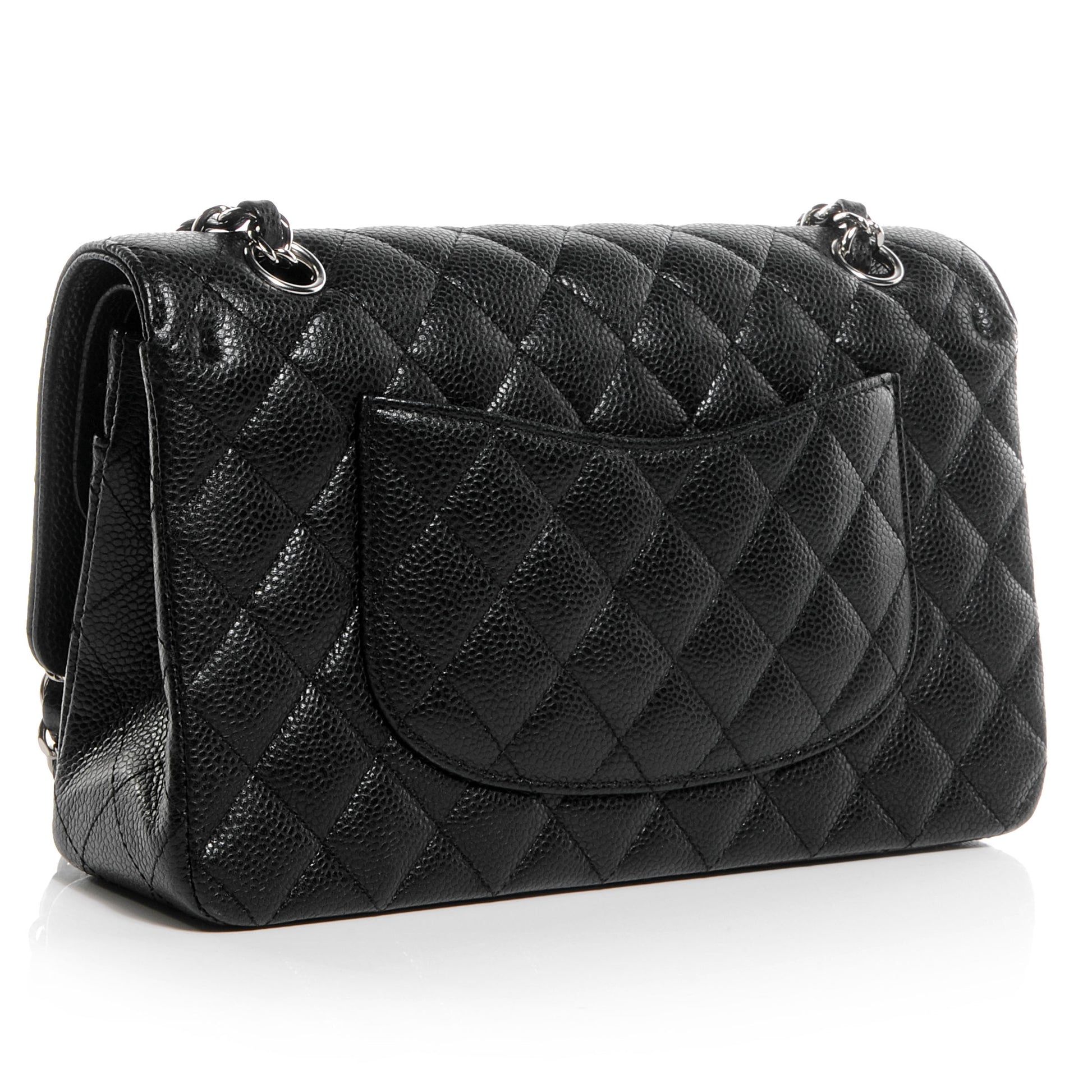Chanel Caviar Quilted Medium Double Flap Black 3 of 8