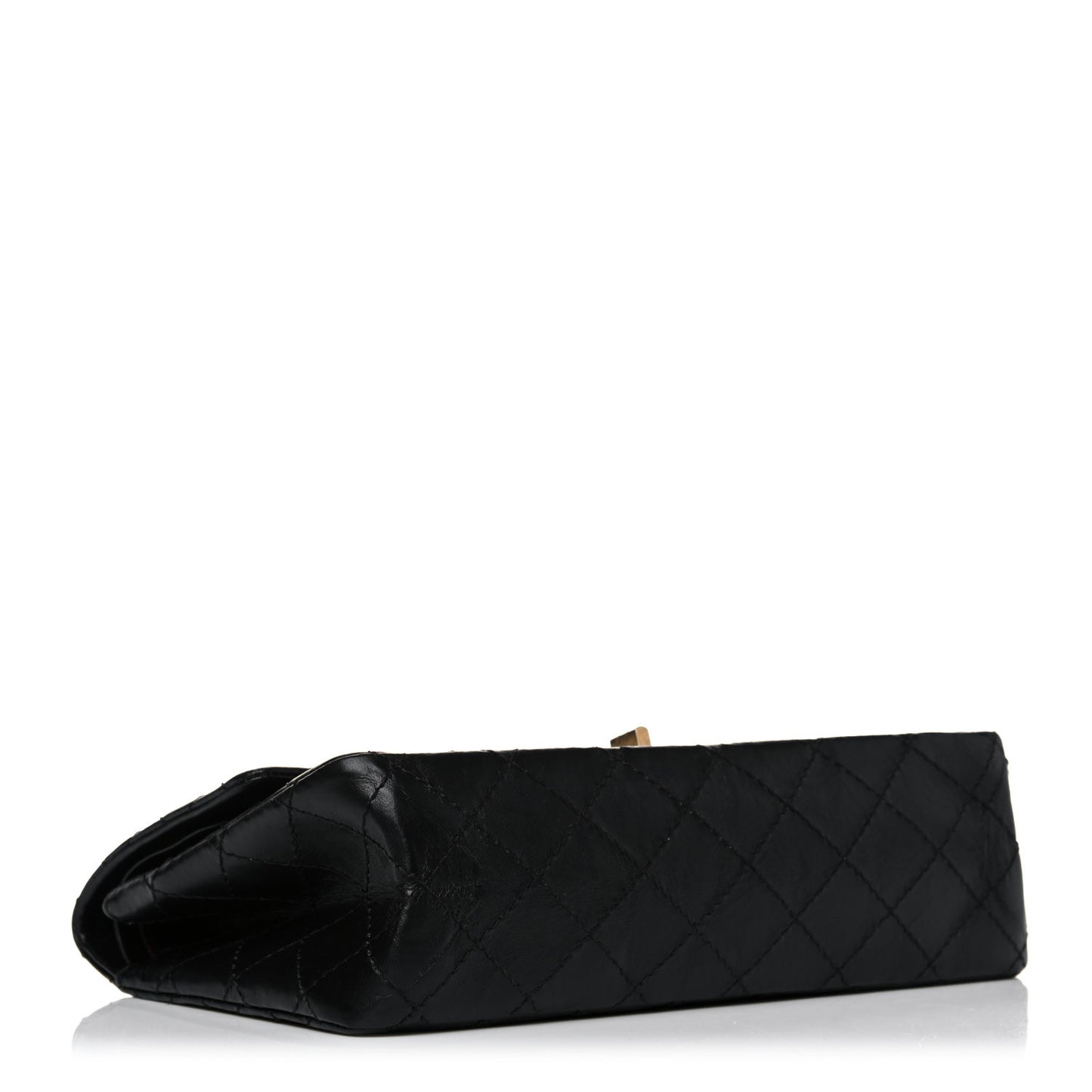 Aged Calfskin Quilted 2.55 Reissue 225 Flap Black
