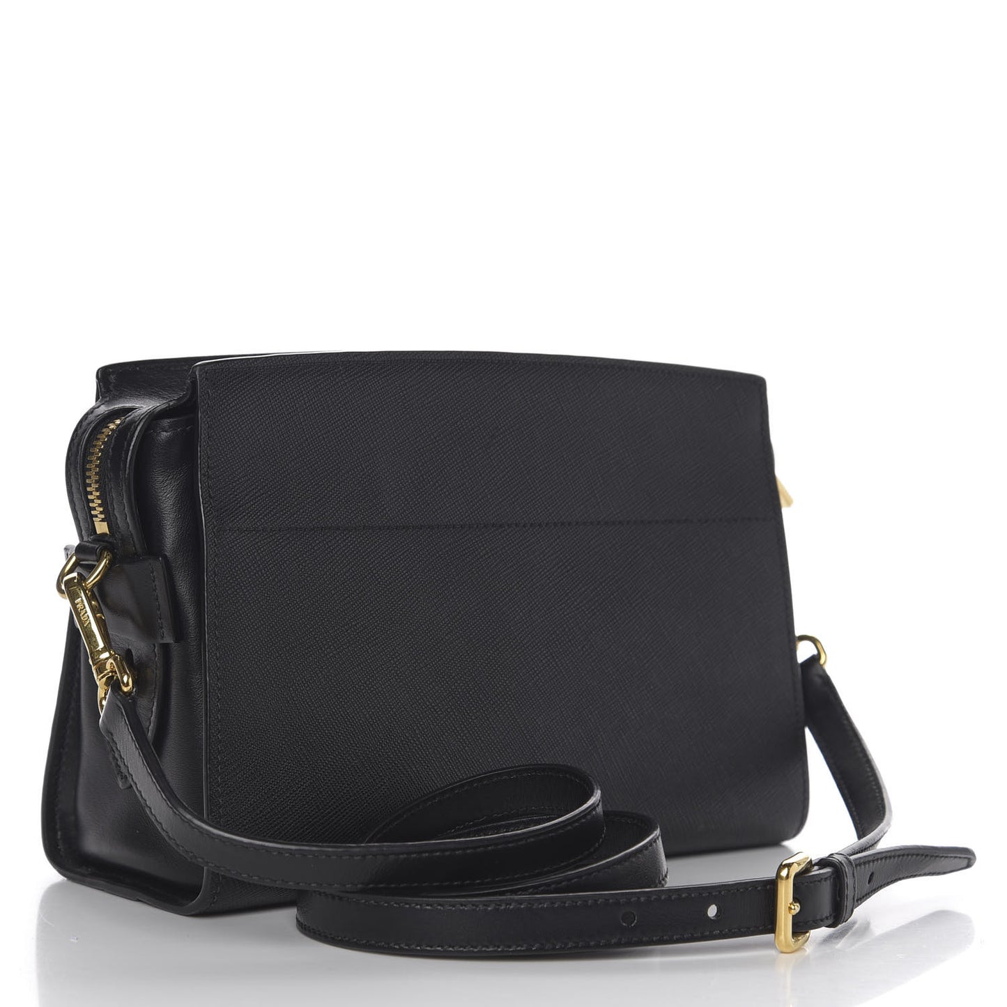 Saffiano Esplanade Crossbody Bag Black