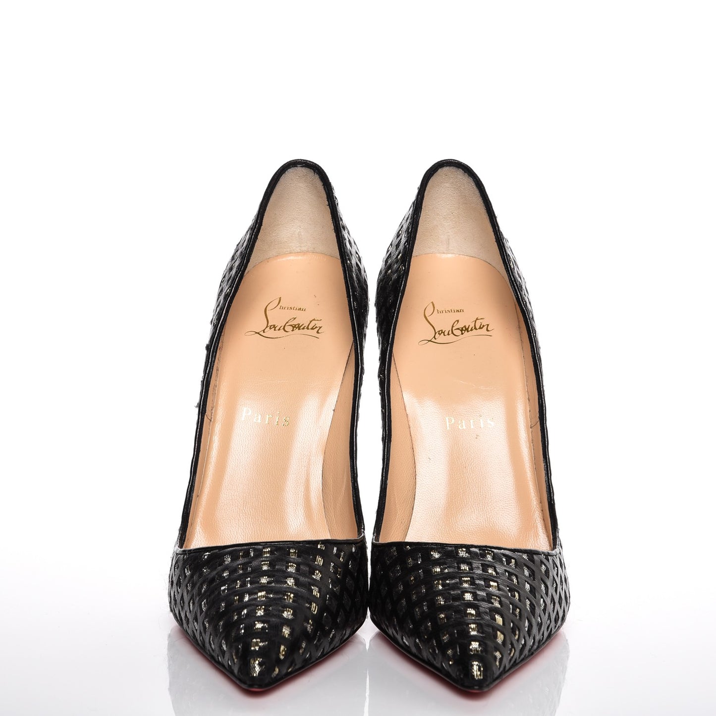 Optic Mosaico Nappa So Kate 120 Pumps 38 Black