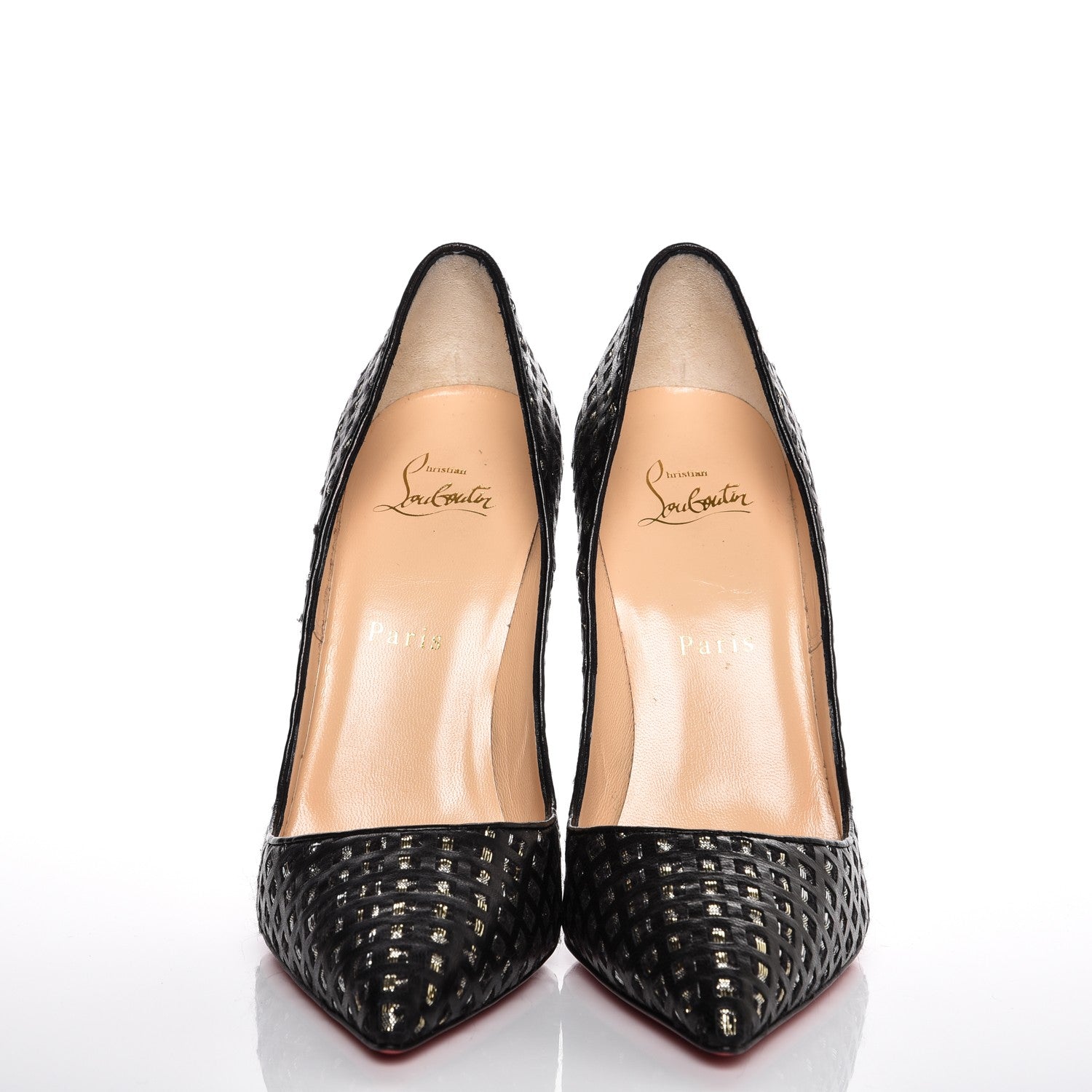 Christian Louboutin Optic Mosaico Nappa So Kate 120 Pumps 38 Black 2 of 7