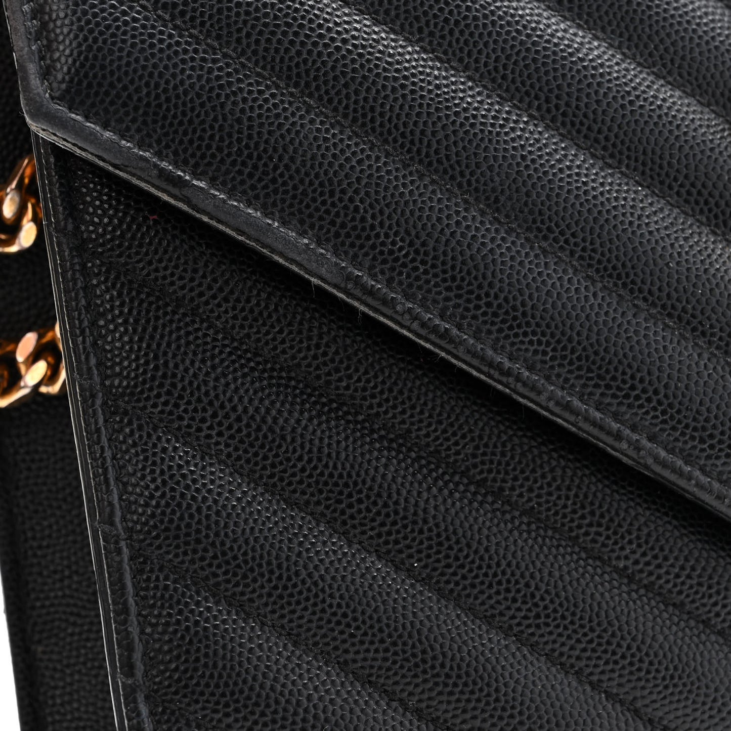 Grain De Poudre Matelasse Chevron Medium Monogram Satchel Black