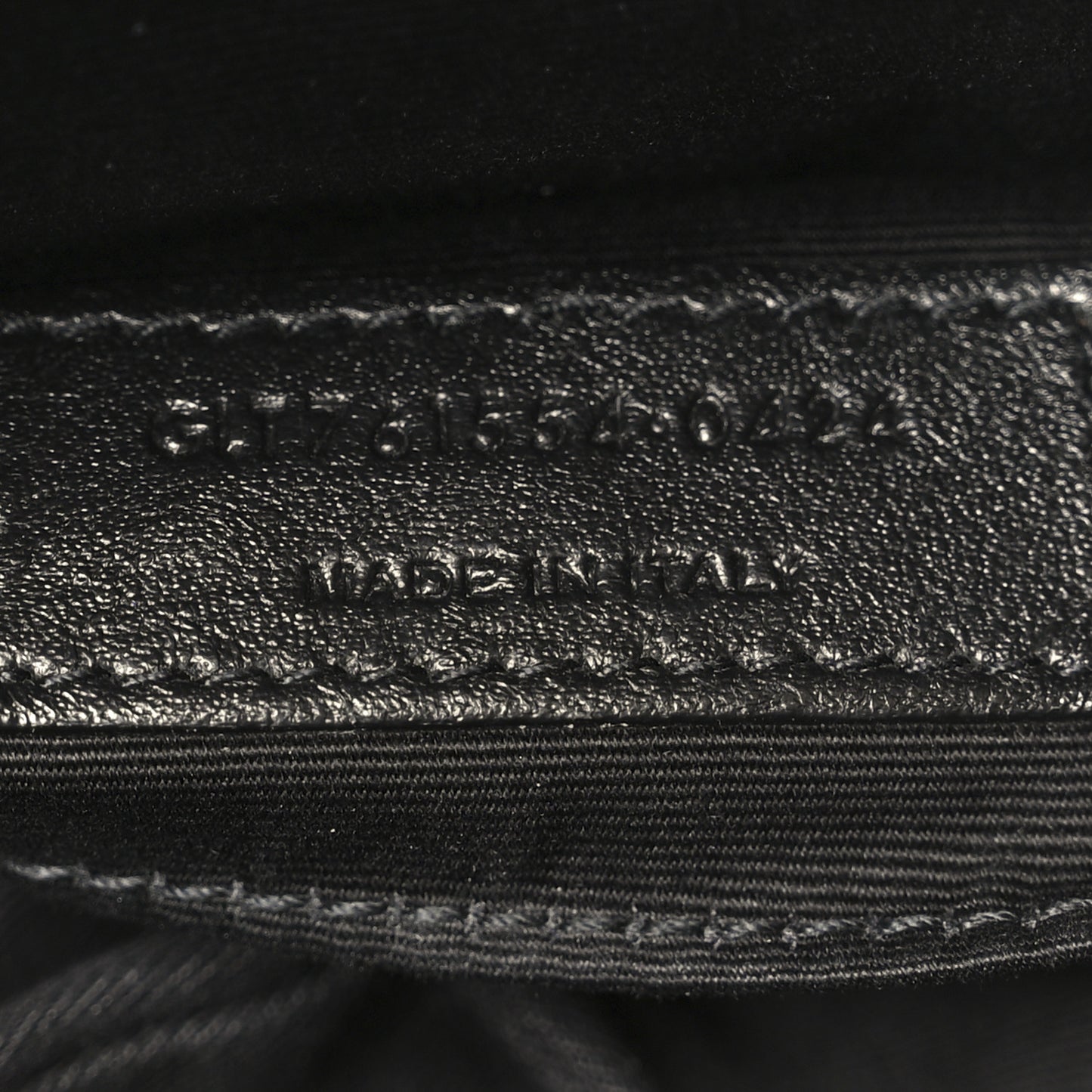 Calfskin Matelasse Monogram Monochrome Lou Camera Bag Black