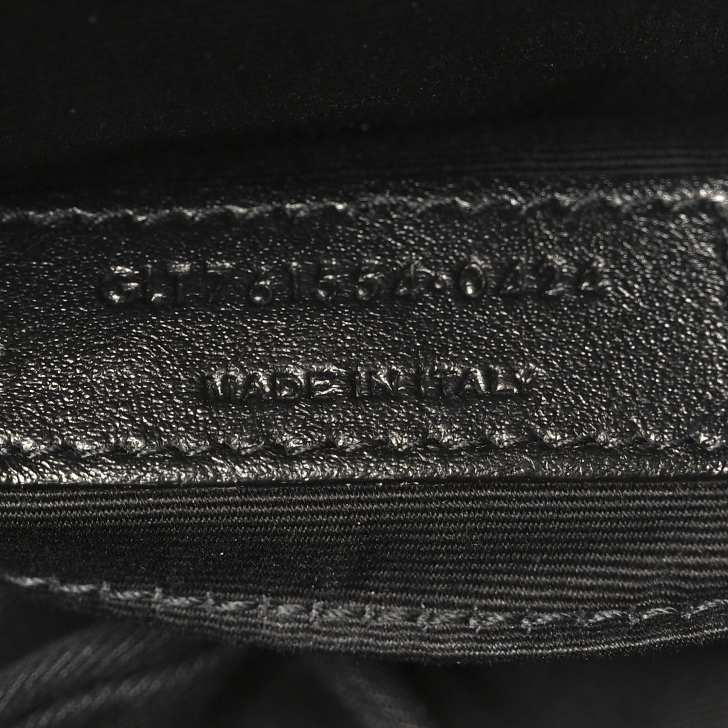 Saint Laurent Calfskin Matelasse Monogram Monochrome Lou Camera Bag Black 7 of 10