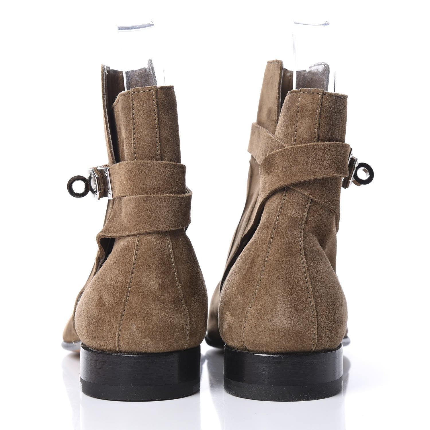 Hermes Suede Neo Low Boots 35 Ecorce 6 of 11