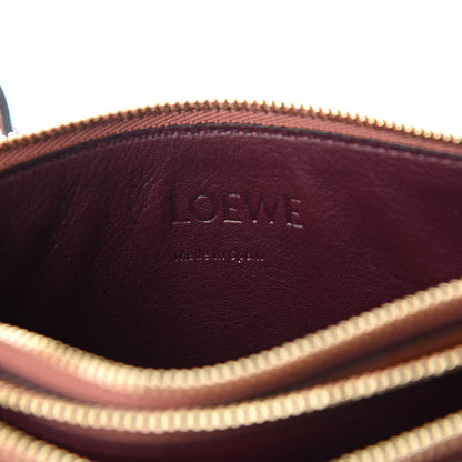 Loewe Calfskin Gate Double Zip Pouch Crossbody Brick 6 of 9