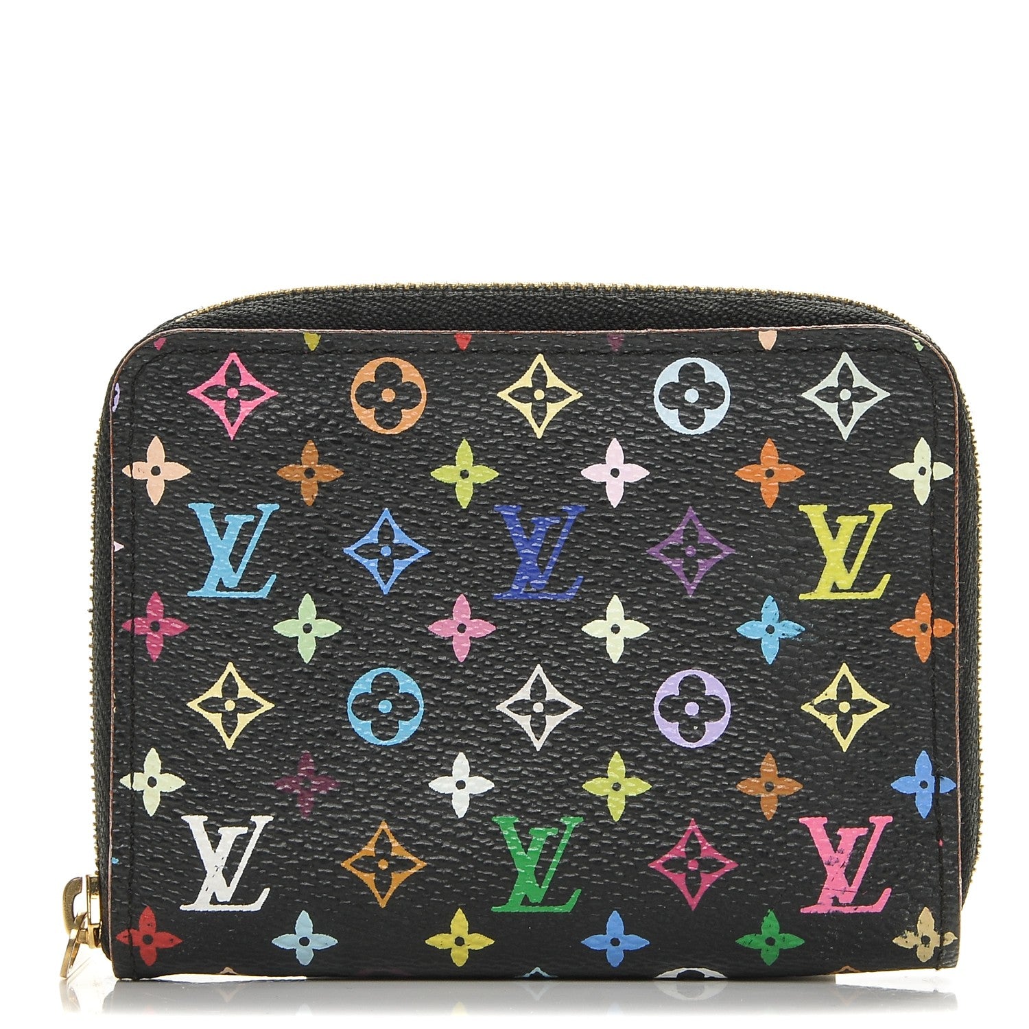 Louis Vuitton Monogram Multicolor Zippy Coin Purse Black Grenade 1 of 7