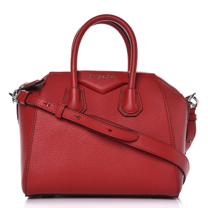 Givenchy Sugar Goatskin Mini Antigona Dark Red 1 of 8
