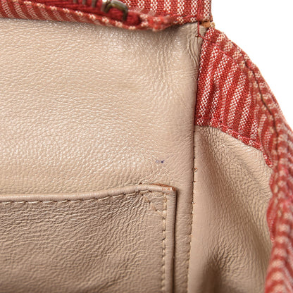 Chanel Toile Striped Quilted Mini Shoulder Bag Red 16 of 16