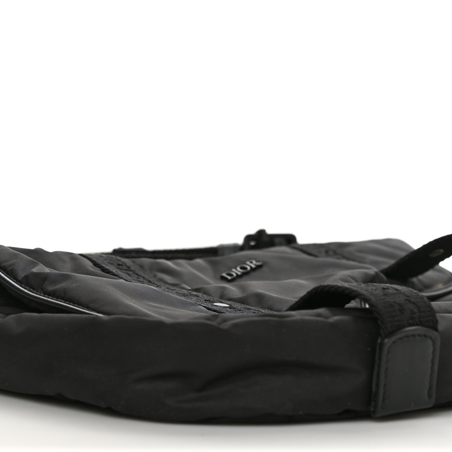 Christian Dior HOMME Nylon Saddle Messenger Bag Black 6 of 11