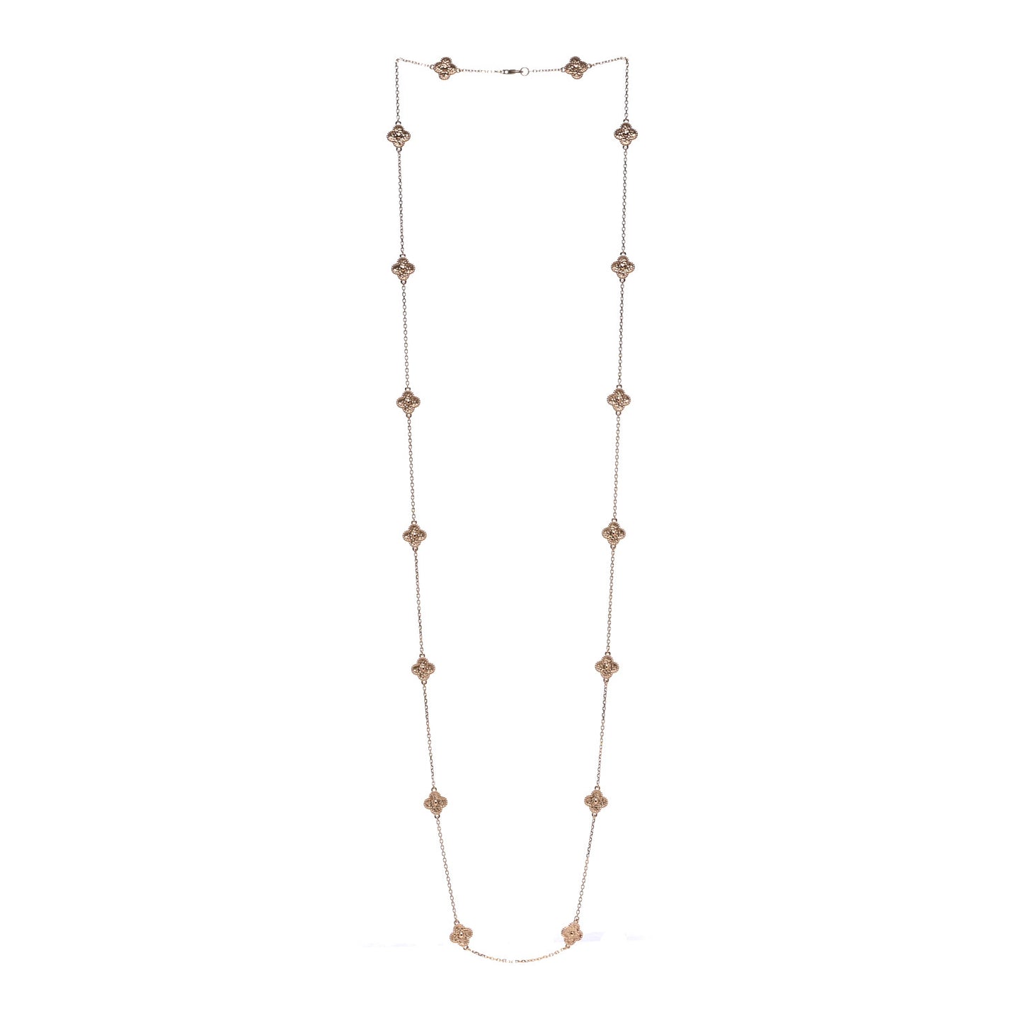 18K Rose Gold 16 Motifs Sweet Alhambra Necklace