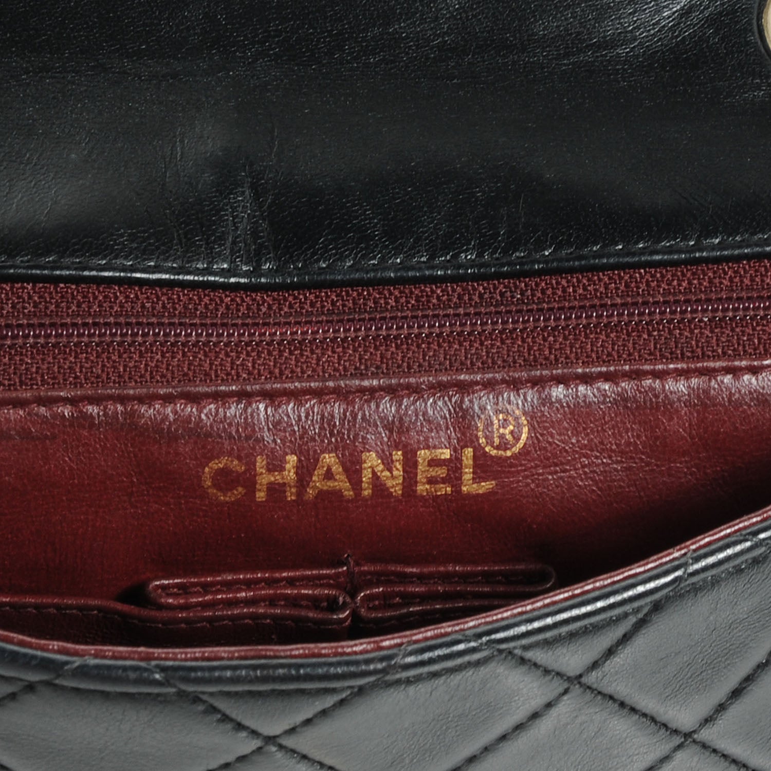 Chanel Lambskin Mini Flap Black 13 of 14