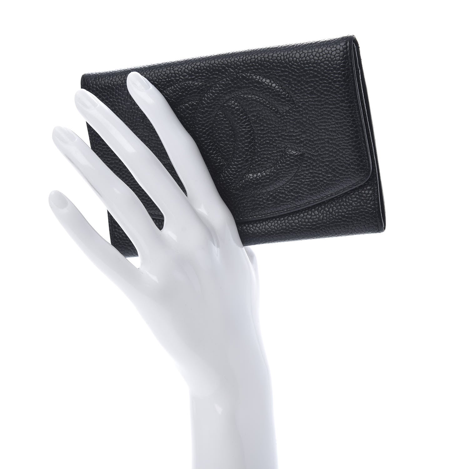 Chanel Caviar Timeless CC Flap Wallet Black 2 of 13