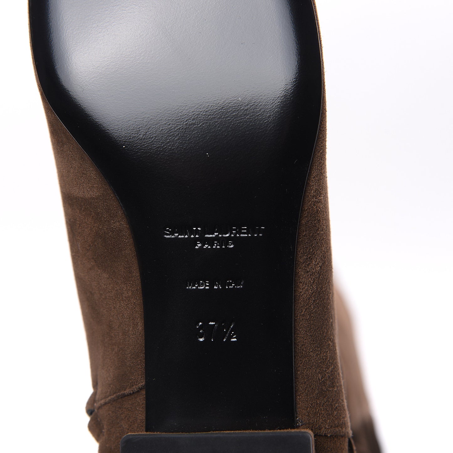 Suede Goatskin BB 20 Over The Knee Fringed Boots 37.5 Coffee Brown