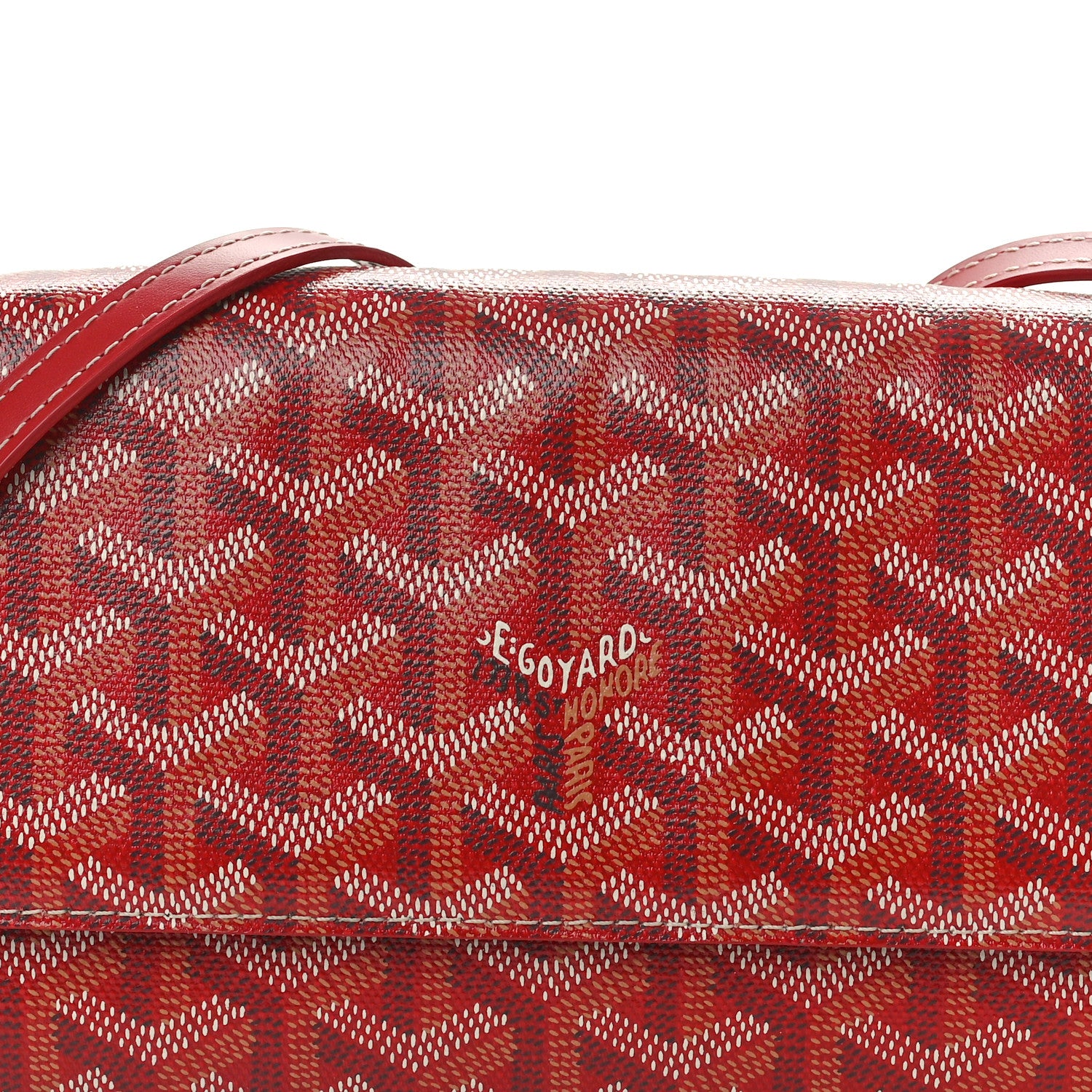 Goyard Goyardine Varenne Continental Wallet Red 7 of 9
