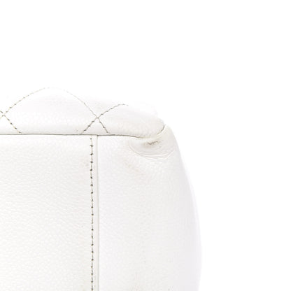 Chanel Caviar Quilted Grand Shopping Tote GST White 13 of 22