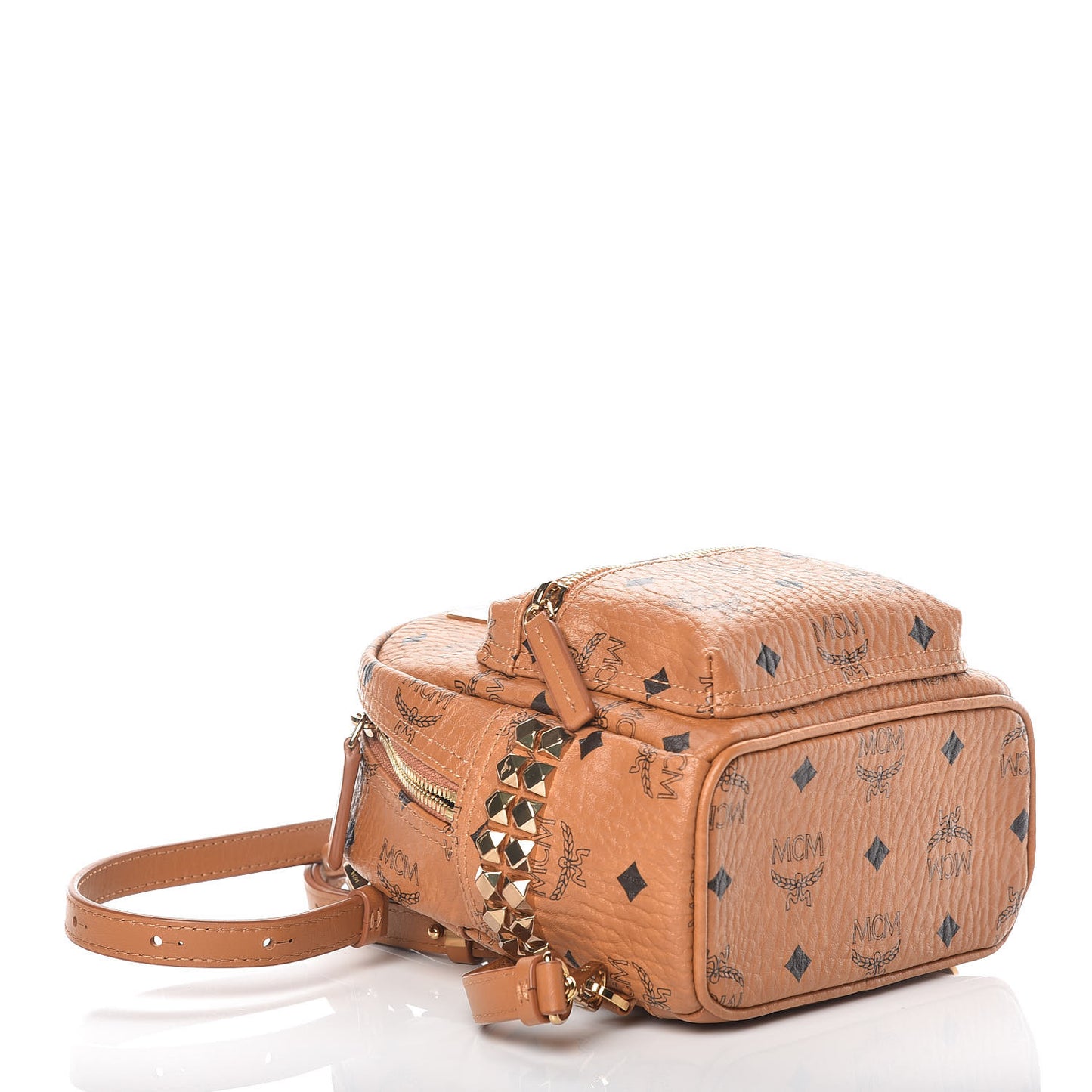 Visetos Side Stud X-Mini Stark Backpack Cognac