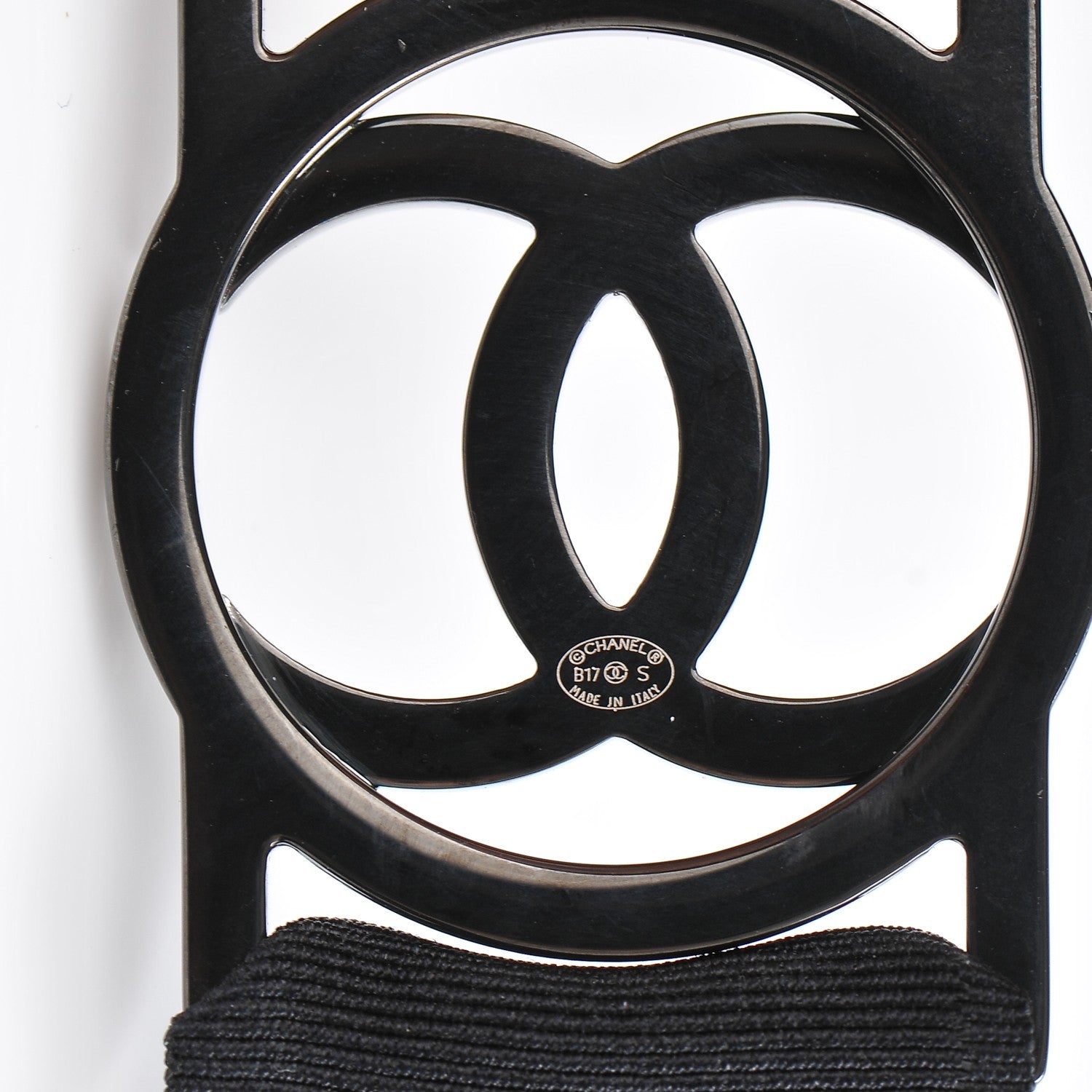 Chanel Crystal CC Emoji Robot Cat Lanyard Necklace Black Silver 7 of 7