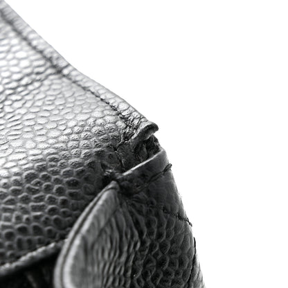 Chanel Caviar Quilted Jumbo Single Flap Black 12 of 13