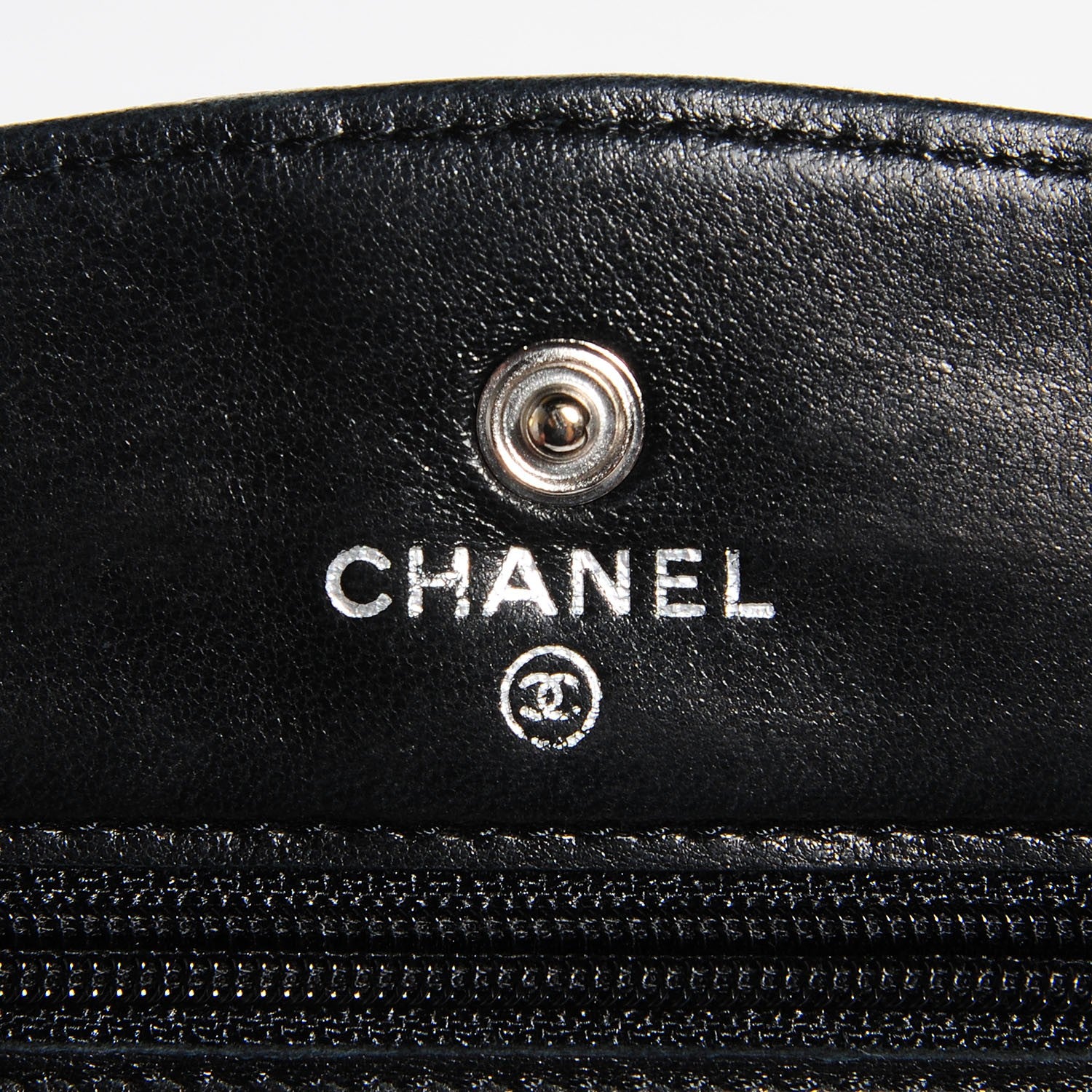 Chanel Caviar Timeless CC Wallet on Chain WOC Black 6 of 8