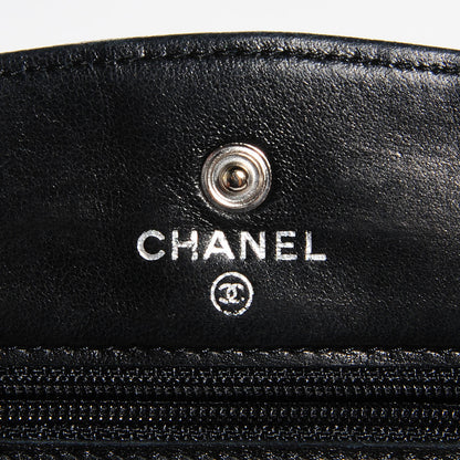 Chanel Caviar Timeless CC Wallet on Chain WOC Black 6 of 8