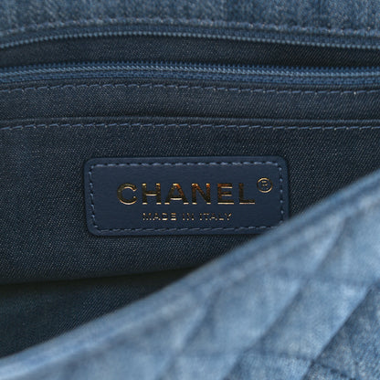 Chanel Denim Quilted Mini Pearl Crush Rectangular Flap Blue 6 of 11