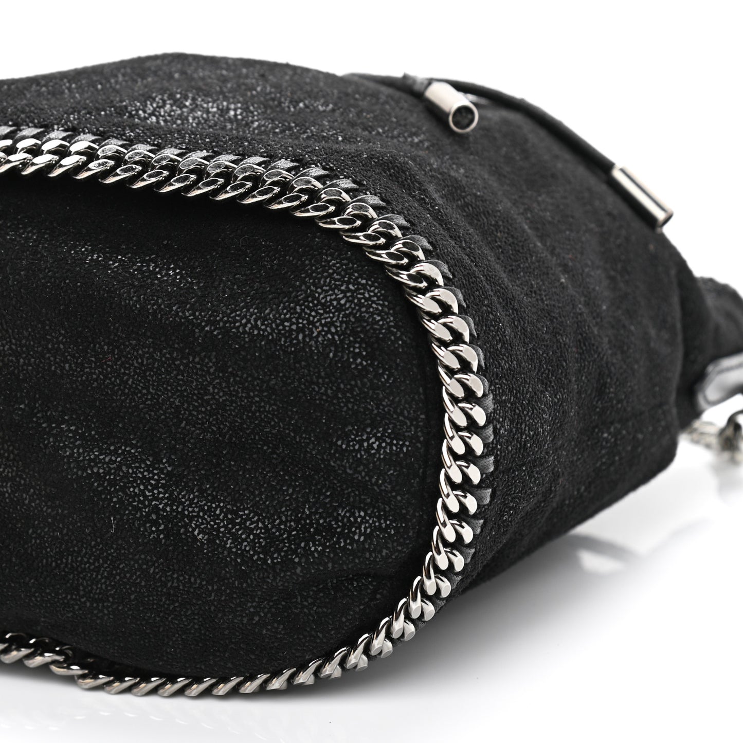 Shaggy Deer Small Falabella Bucket Bag Black
