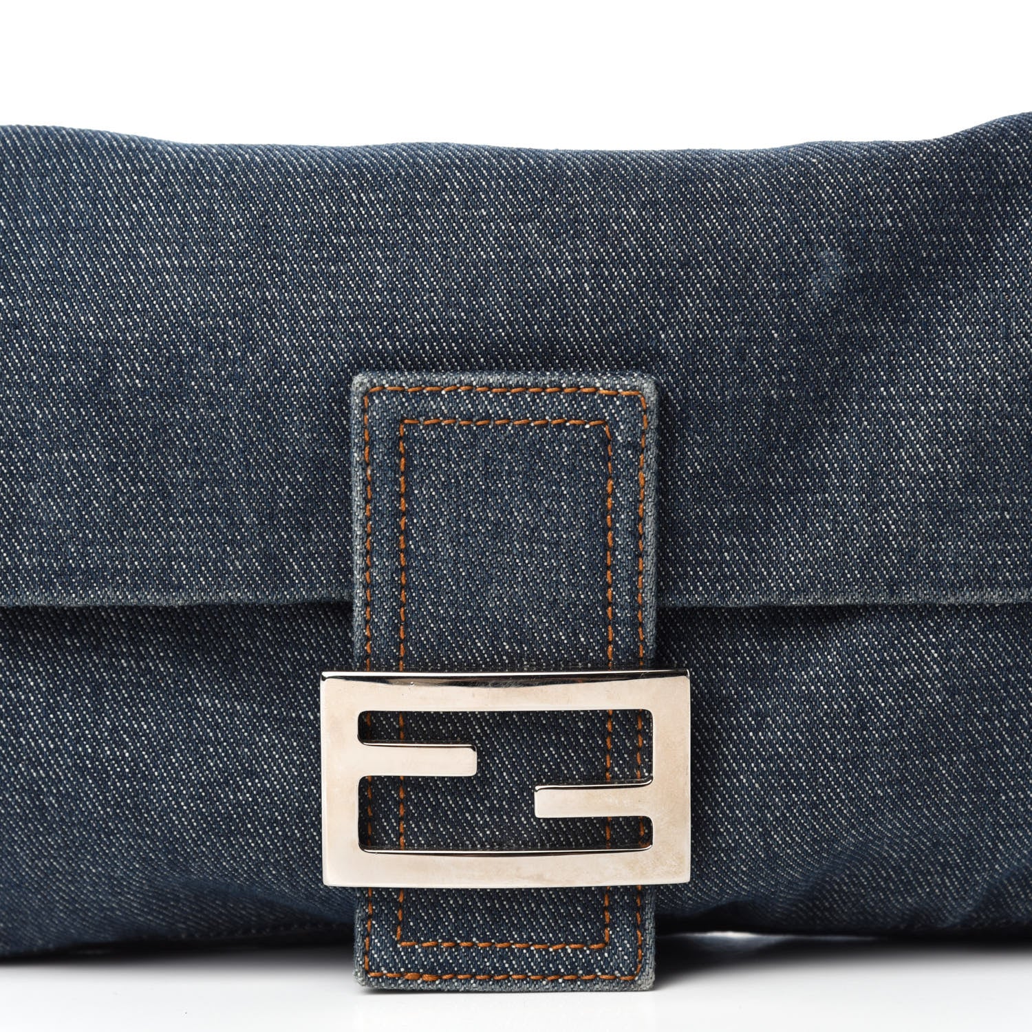 Fendi Denim Baguette Blue 12 of 12