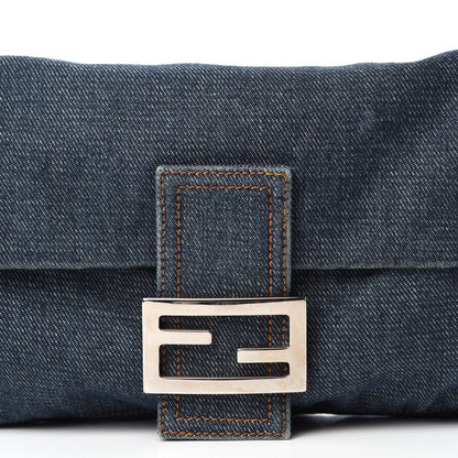 Fendi Denim Baguette Blue 12 of 12