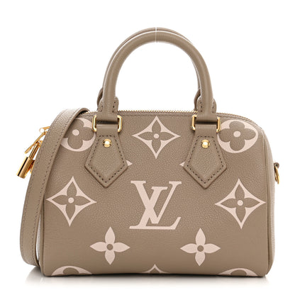 Louis Vuitton Empreinte Monogram Giant Speedy Bandouliere 20 Creme Beige 1 of 9