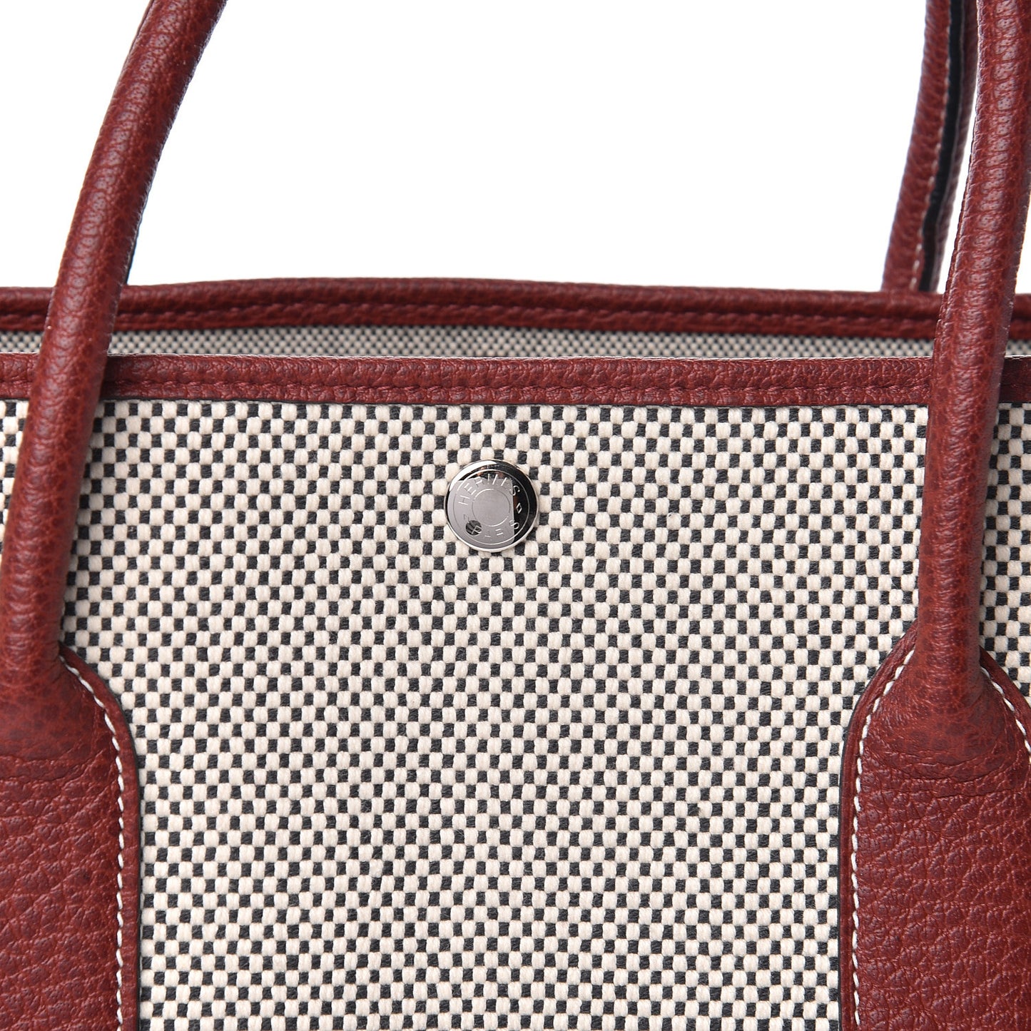 Toile H Buffle Gala Garden Party 36 MM Tote Rouge H
