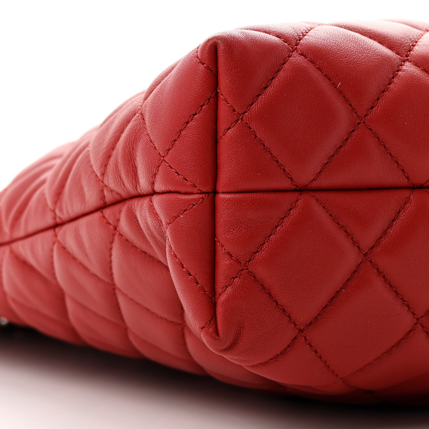 Chanel Lambskin Quilted Urban Delight Tote Red 9 of 12