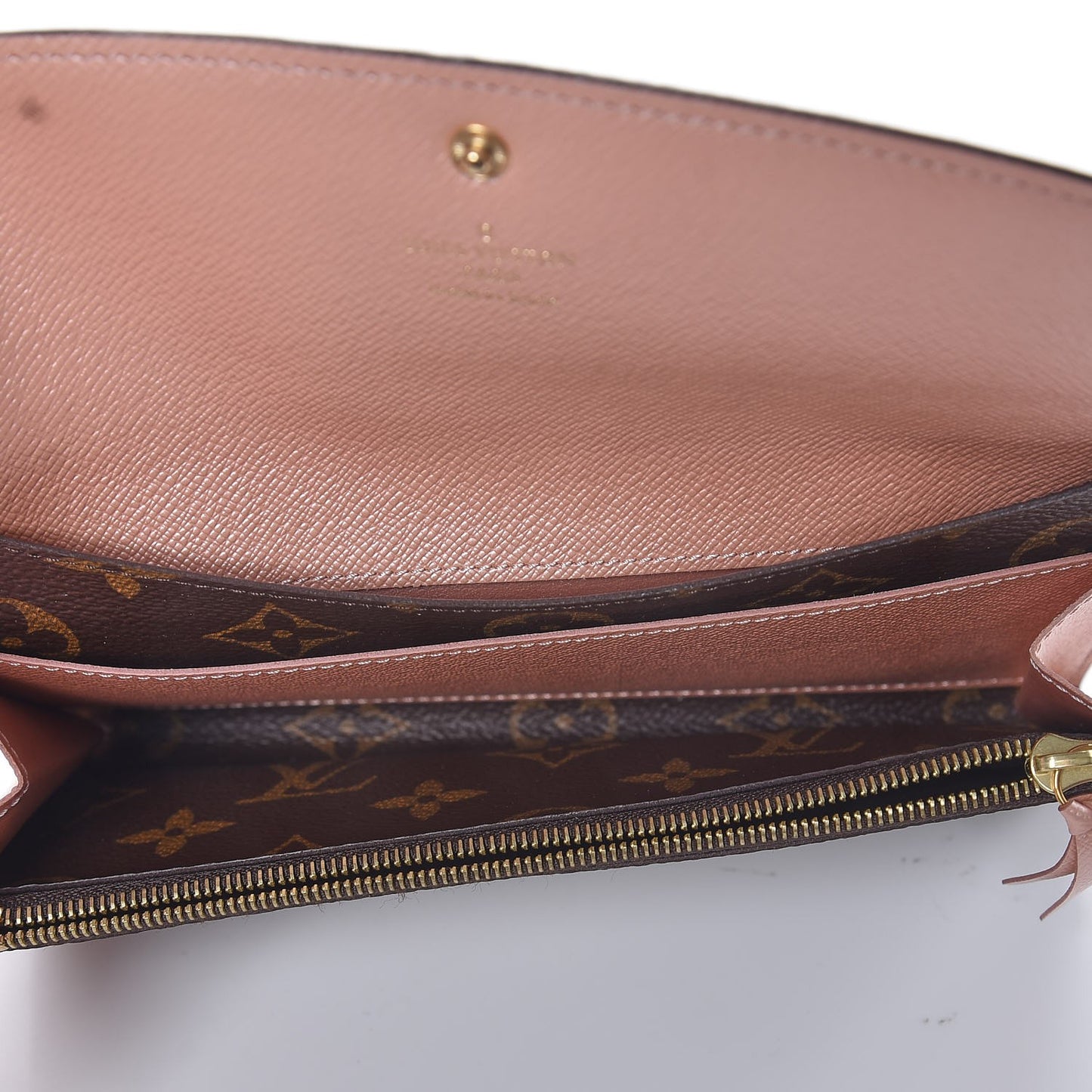 Monogram Emilie Wallet Rose Nacre
