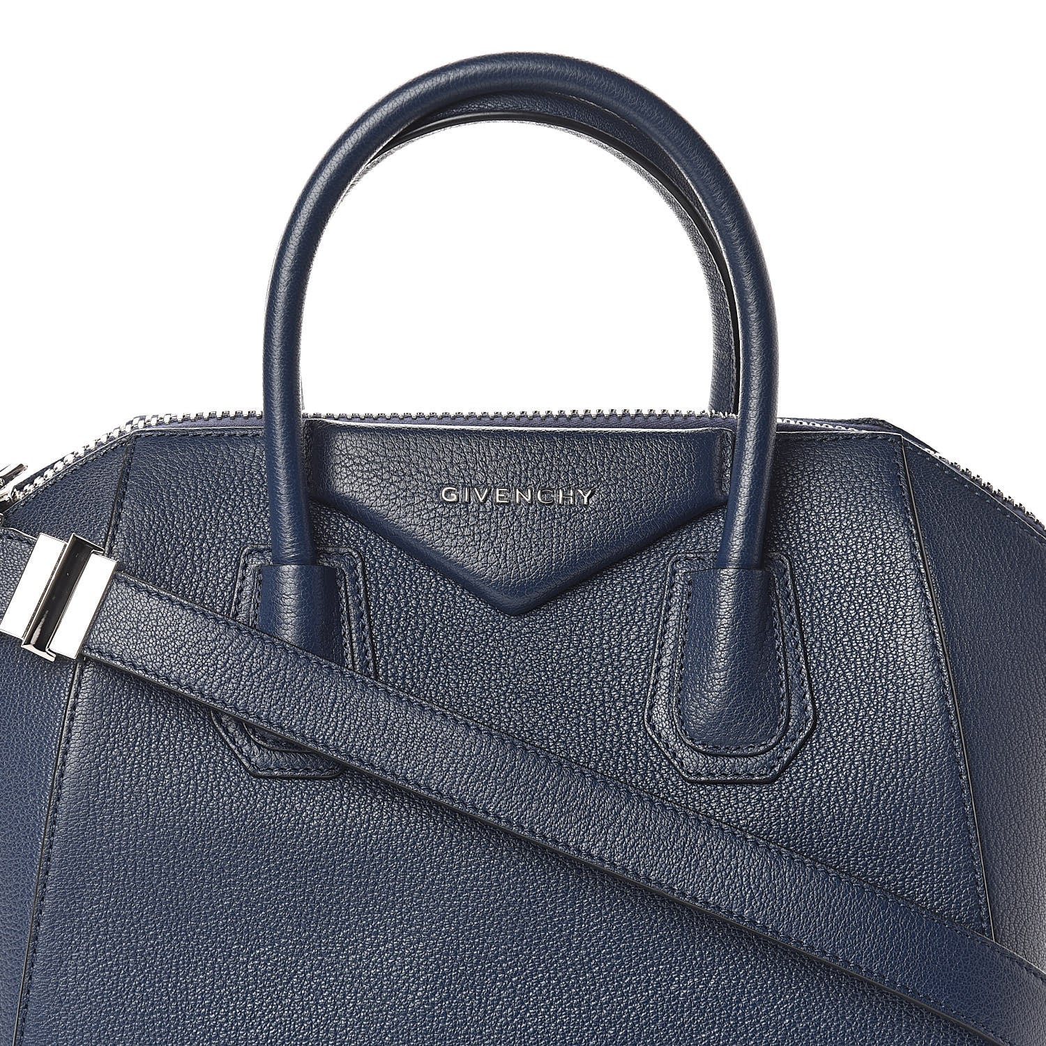 Givenchy Sugar Goatskin Small Antigona Night Blue 7 of 9