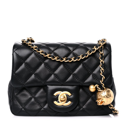 Chanel Lambskin Quilted Mini Pearl Crush Flap Black 1 of 10
