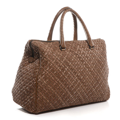 Bottega Veneta Intrecciato Paglia Tote Cigar 3 of 9