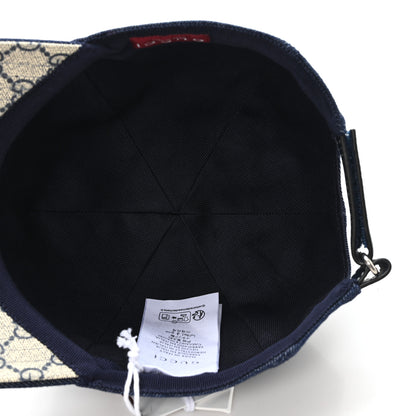 Gucci Lasered Denim Baseball Hat L Dark Blue 7 of 9