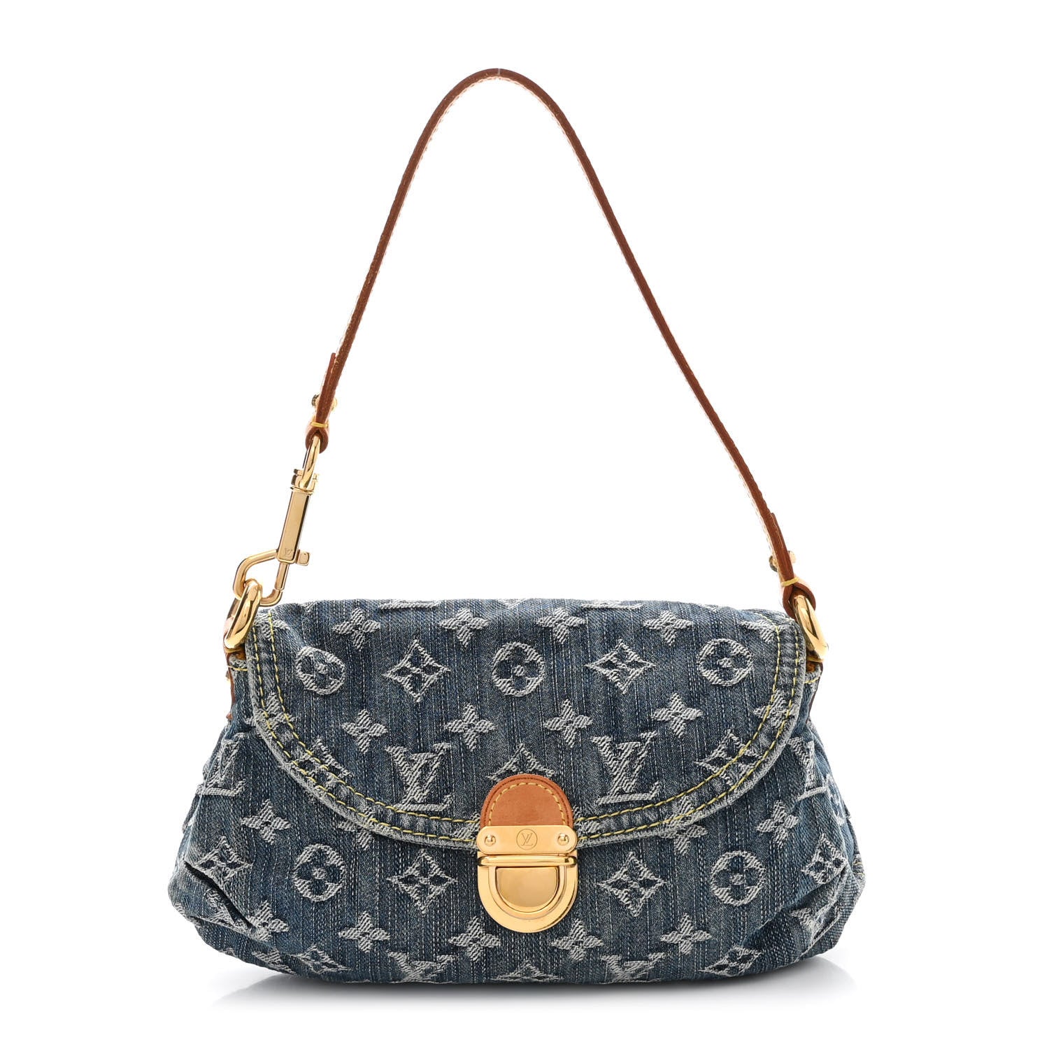 Louis Vuitton Monogram Denim Mini Pleaty Blue 1 of 9