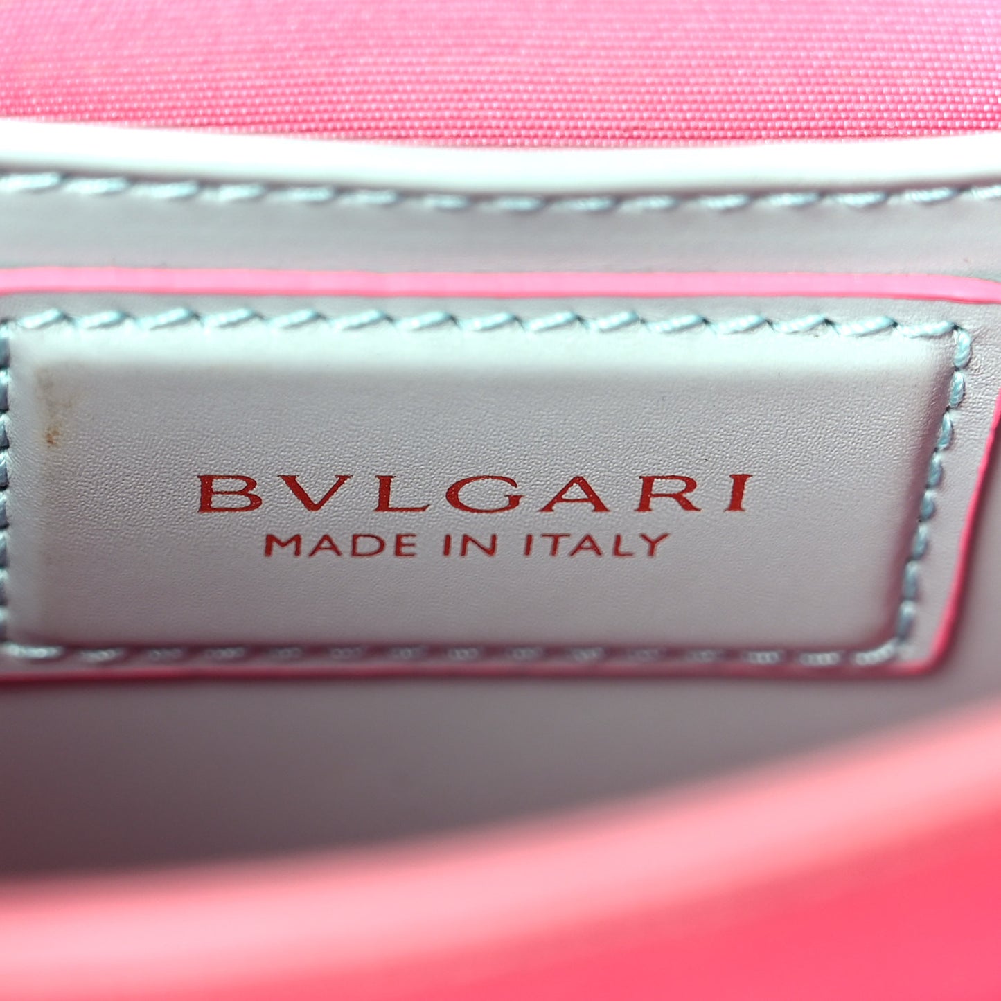 Calfskin Serpenti Forever Top Handle Blue Pink