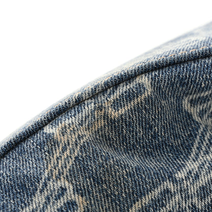 Balenciaga Denim BB Monogram Neo Cagole City Handbag Blue 14 of 17