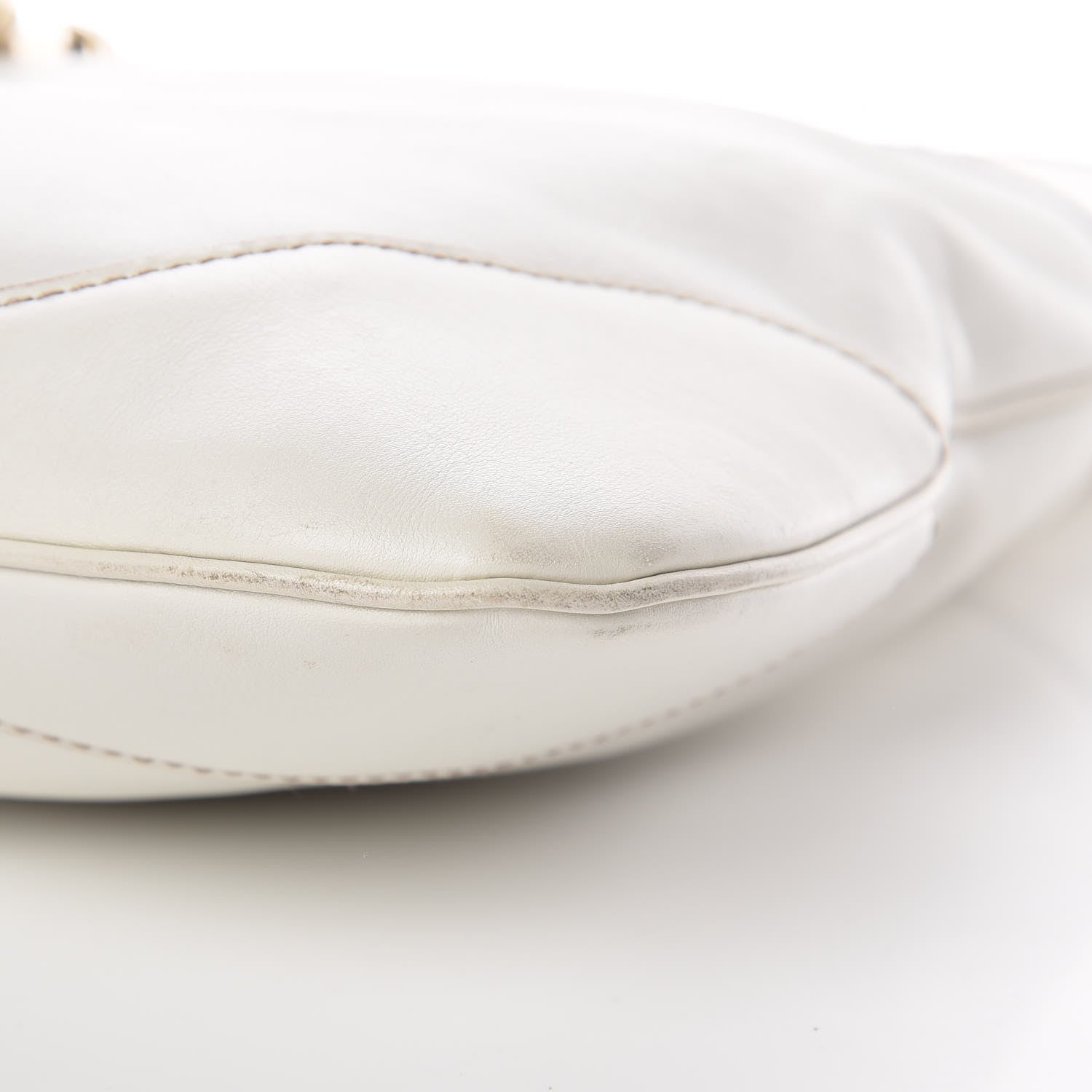 Gucci Calfskin Medium Jackie O Bouvier Hobo White 6 of 11