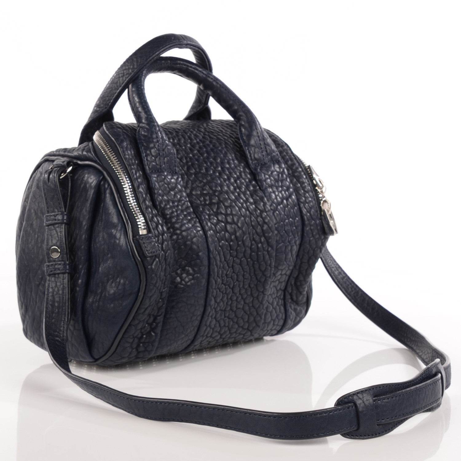 Alexander Wang Pebbled Lambskin Rockie Neptune 3 of 9