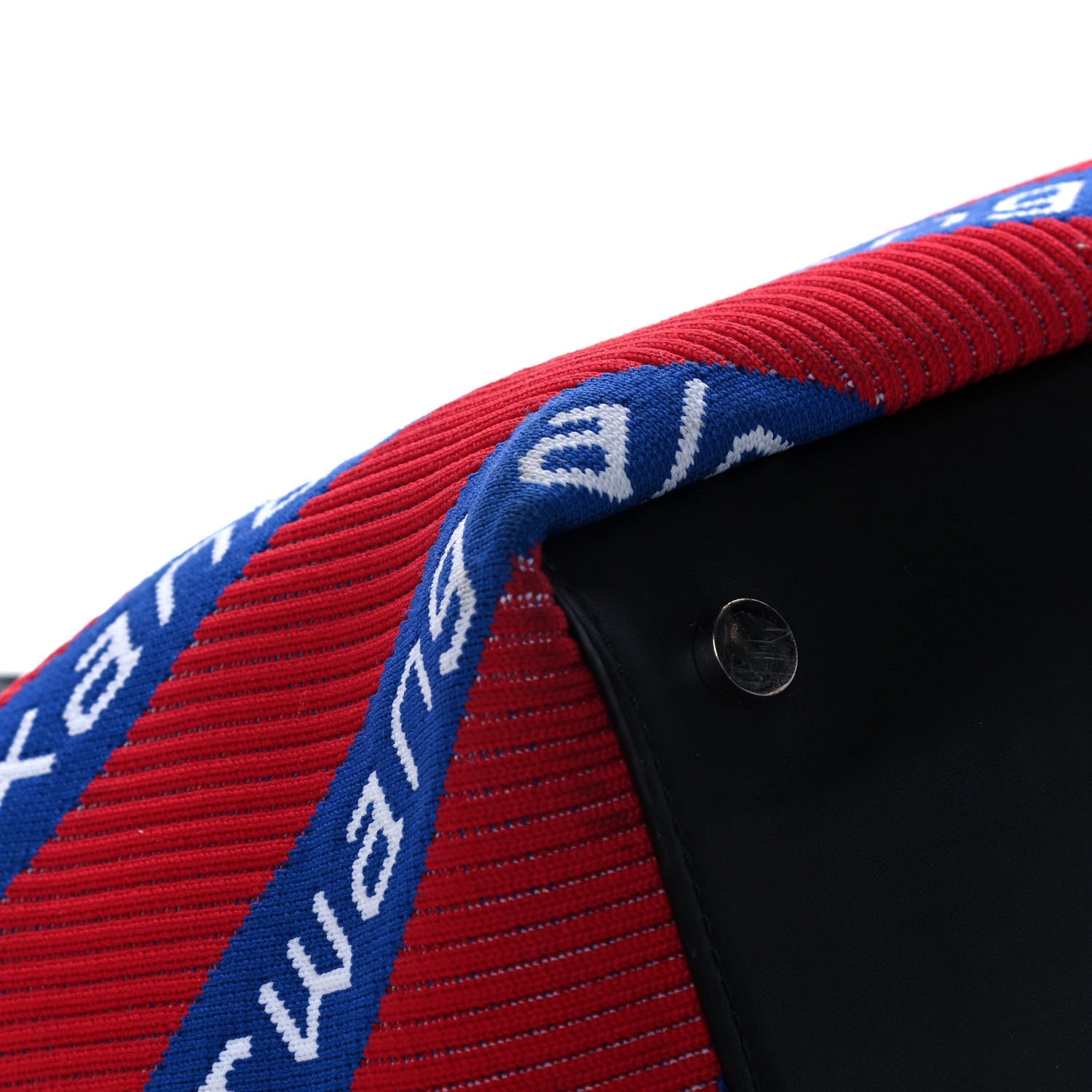 Alexander Wang Knit Jacquard Diagonal Logo Roxy Tote Red Blue 7 of 10